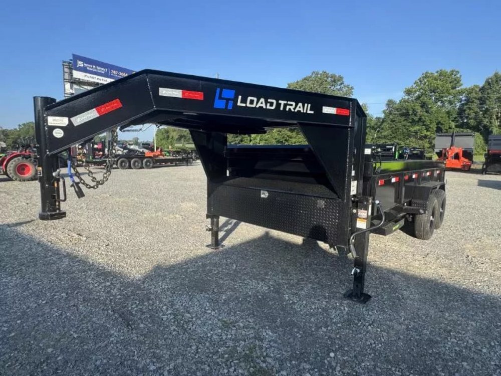 2026 Load Trail DG 83x16 Tandem Axle Dump Low-Pro Trailer W/ Ramps/ Tarp, Spread Gate