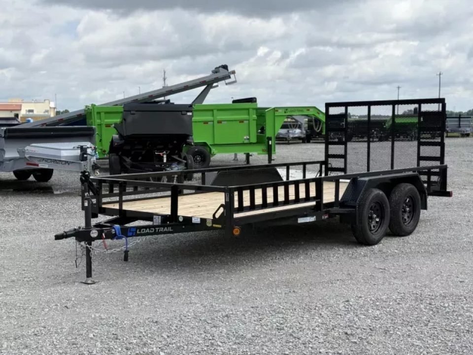 2026 Load Trail 83X14 UE Utility Trailer W/ SIDE RAMPS, 4' GATES, SQ. TUBE TOP RAMP
