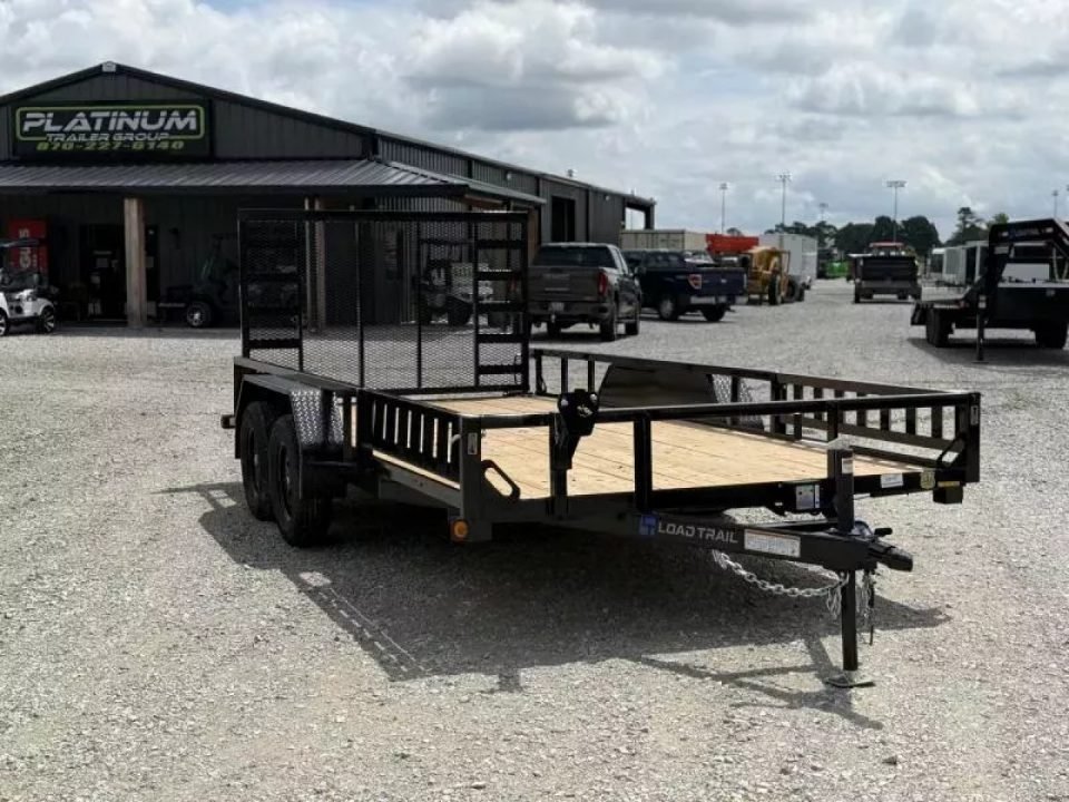 2026 Load Trail 83X14 UE Utility Trailer W/ SIDE RAMPS, 4' GATES, SQ. TUBE TOP RAMP
