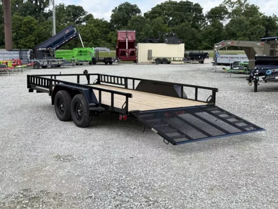 2026 Load Trail 83X14 UE Utility Trailer W/ SIDE RAMPS, 4' GATES, SQ. TUBE TOP RAMP