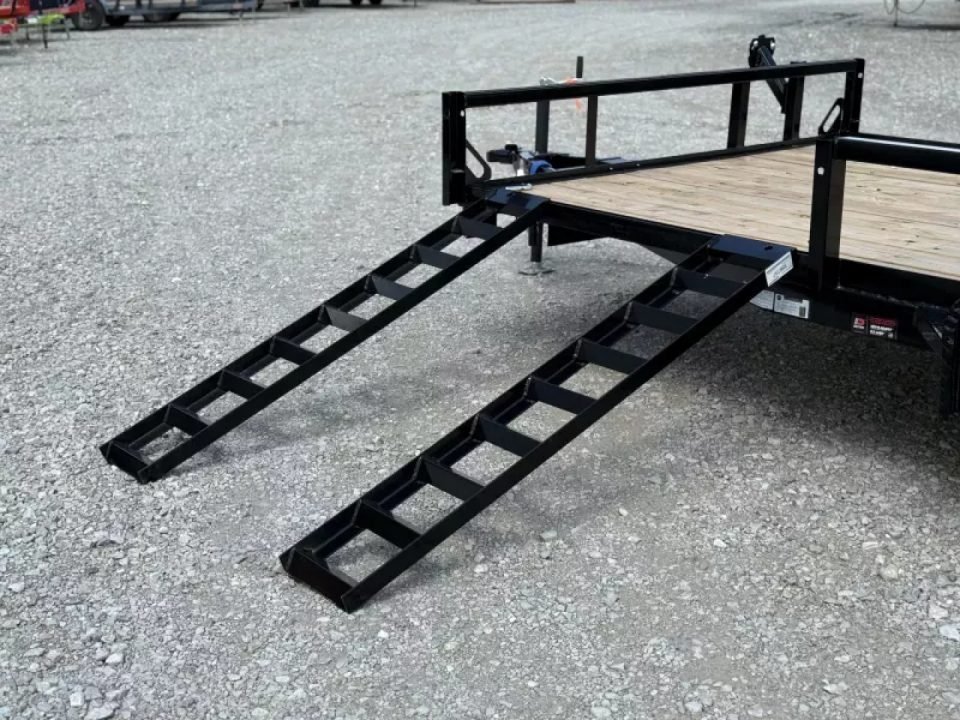 2026 Load Trail 83X14 UE Utility Trailer W/ SIDE RAMPS, 4' GATES, SQ. TUBE TOP RAMP