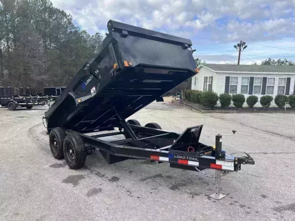 2027 Load Trail 72X12 DE Dump Trailer W/18 INCH SIDES, RAMPS, TARP, SPREAD GATES, 5200 POUND AXLES,
