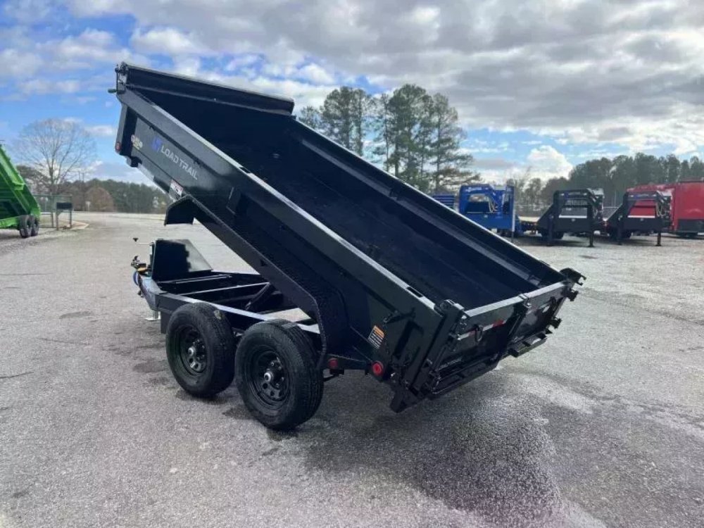 2027 Load Trail 72X12 DE Dump Trailer W/18 INCH SIDES, RAMPS, TARP, SPREAD GATES, 5200 POUND AXLES,
