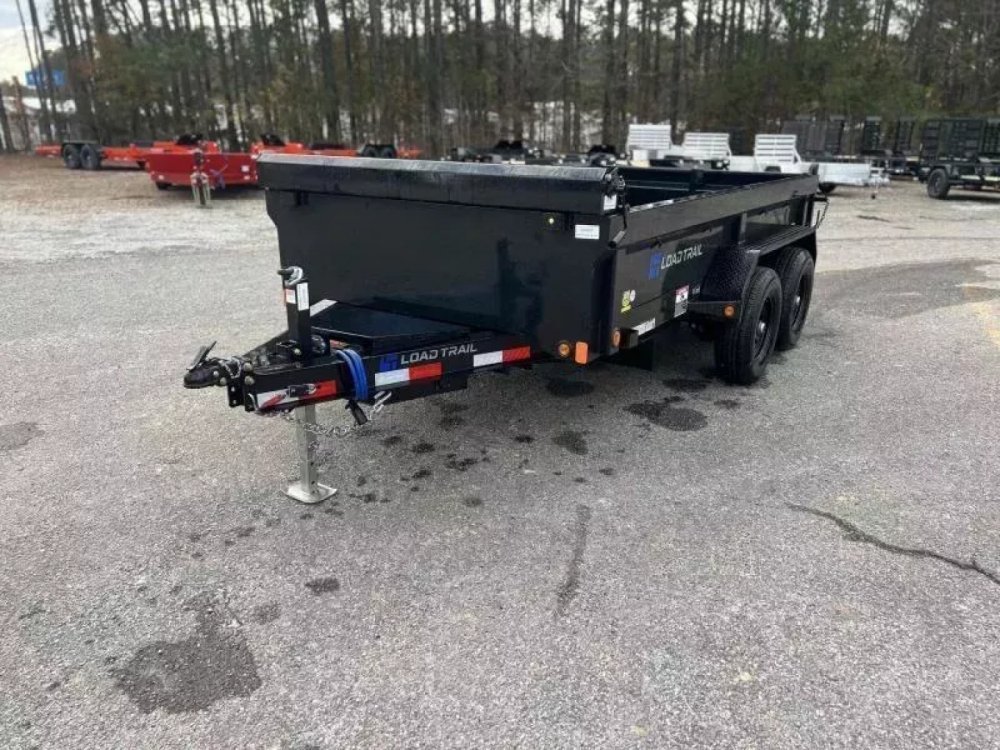 2027 Load Trail 72X12 DE Dump Trailer W/18 INCH SIDES, RAMPS, TARP, SPREAD GATES, 5200 POUND AXLES,
