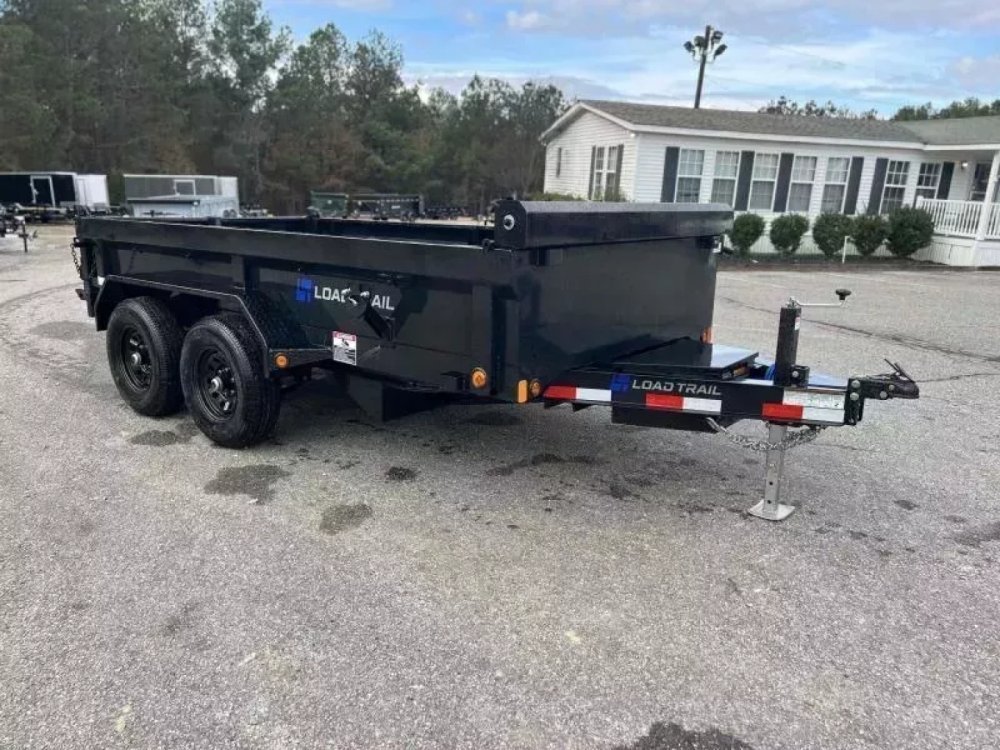 2027 Load Trail 72X12 DE Dump Trailer W/18 INCH SIDES, RAMPS, TARP, SPREAD GATES, 5200 POUND AXLES,