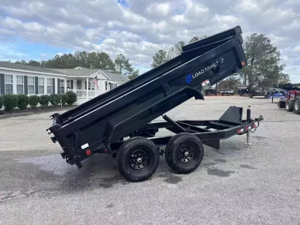 2027 Load Trail 72X12 DE Dump Trailer W/18 INCH SIDES, RAMPS, TARP, SPREAD GATES, 5200 POUND AXLES,