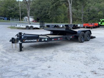 2027 RAWMAXX ORANGE X 83X22 TILT W/7K TORSION AXLES 14K GVWR EQUIPMENT TILT TRAILER