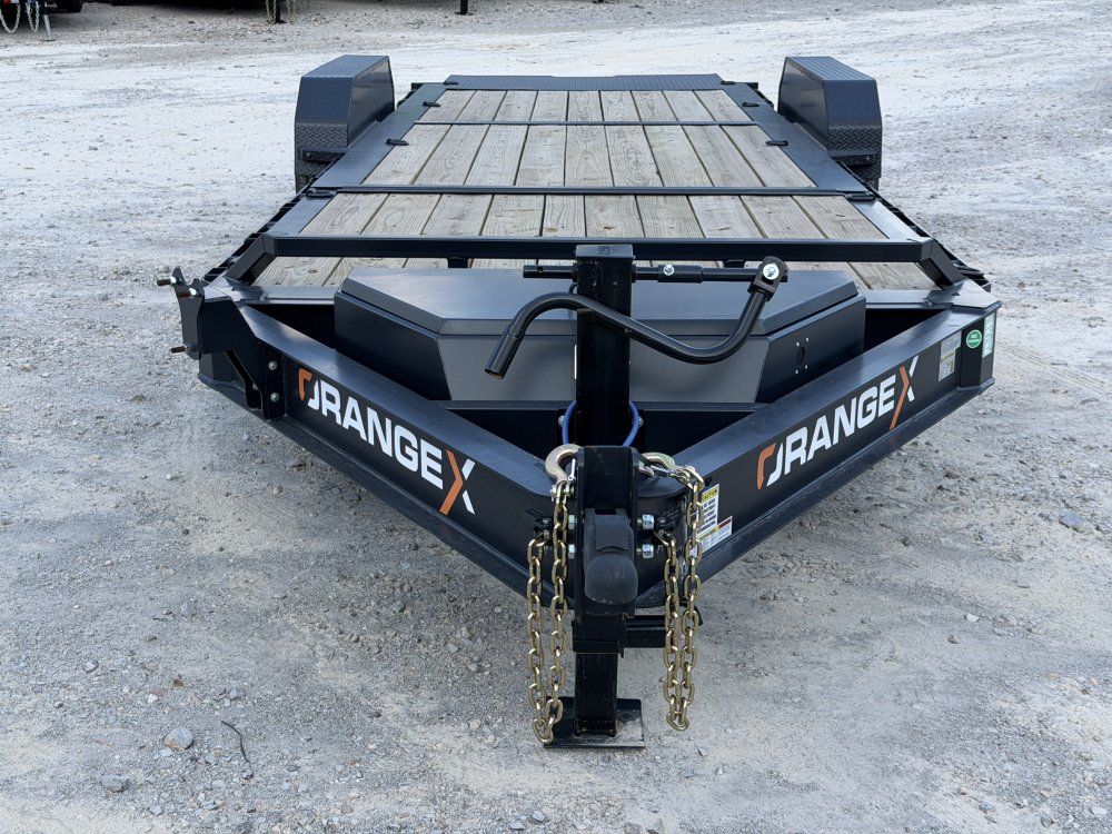 2027 RAWMAXX ORANGE X 83X22 TILT W/7K TORSION AXLES 14K GVWR EQUIPMENT TILT TRAILER