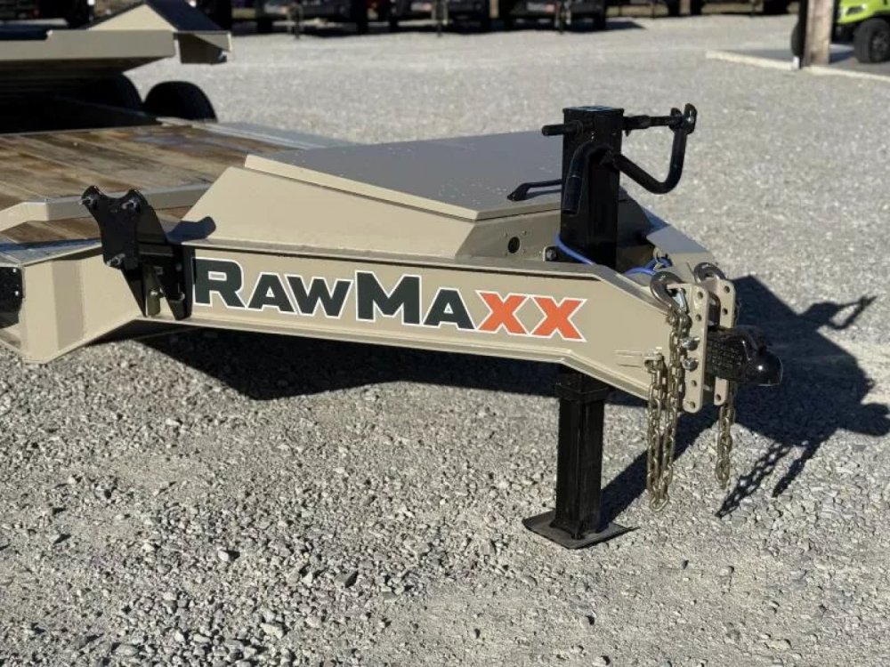2026 RawMaxx G3X 102X26 EQUIPMENT W/RHINO LINED FENDERS AND 14 PLYS 21K GVWR GRAVITY Tilt Trailer