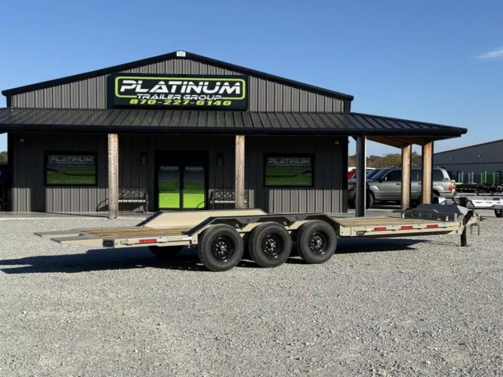 2026 RawMaxx G3X 102X26 EQUIPMENT W/RHINO LINED FENDERS AND 14 PLYS 21K GVWR GRAVITY Tilt Trailer