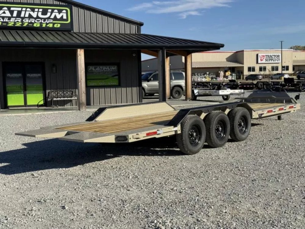 2026 RawMaxx G3X 102X26 EQUIPMENT W/RHINO LINED FENDERS AND 14 PLYS 21K GVWR GRAVITY Tilt Trailer
