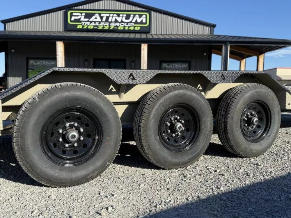 2026 RawMaxx G3X 102X26 EQUIPMENT W/RHINO LINED FENDERS AND 14 PLYS 21K GVWR GRAVITY Tilt Trailer