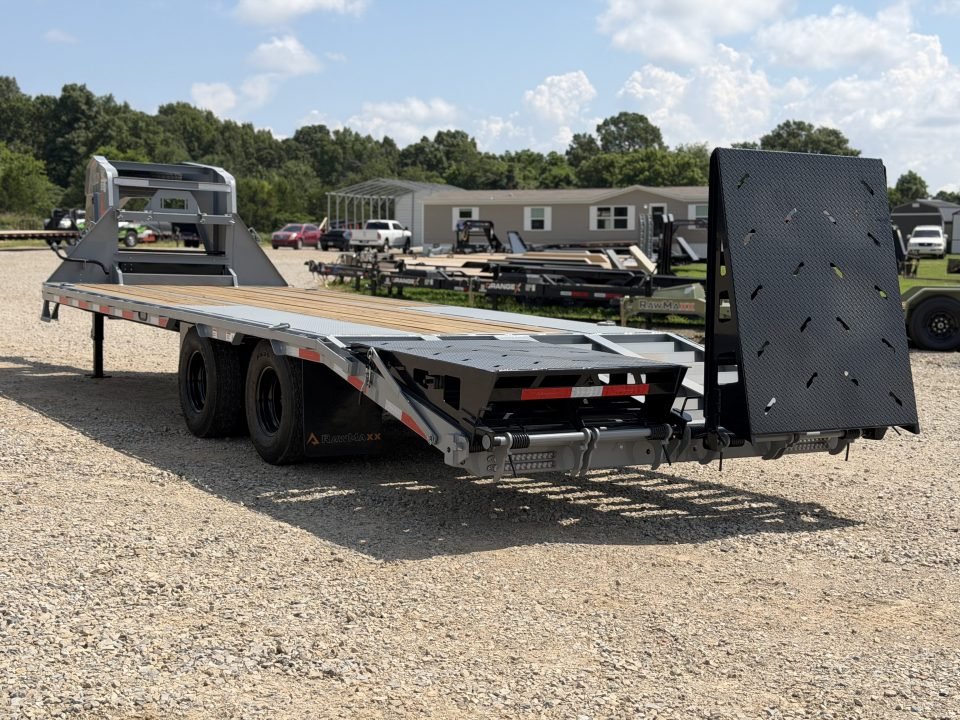 2026 RawMaxx FDX 102X25 / 12" CROSSMEMBERS / 14 PLY / I-BEAM / 25900 GVWR Flatbed Trailer