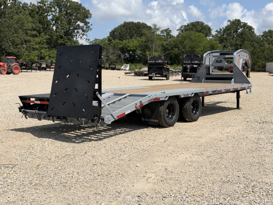 2026 RawMaxx FDX 102X25 / 12" CROSSMEMBERS / 14 PLY / I-BEAM / 25900 GVWR Flatbed Trailer