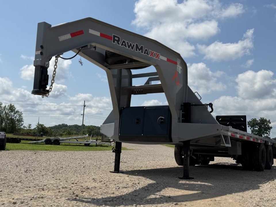 2026 RawMaxx FDX 102X25 / 12" CROSSMEMBERS / 14 PLY / I-BEAM / 25900 GVWR Flatbed Trailer