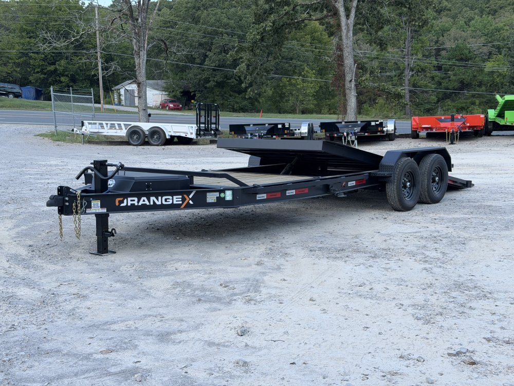 2027 RAWMAXX ORANGE X 83X22 TILT W/7K TORSION AXLES 14K GVWR EQUIPMENT TILT TRAILER