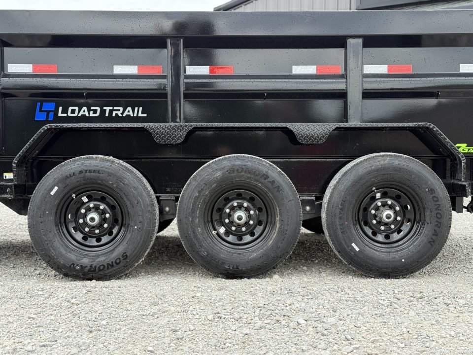2026 Load Trail DL 83X16X3 HIGH SIDE TELESCOPIC W/7 GAUGE FLOOR AND 14 PLY TIRES 21K GVWR Dump Trail