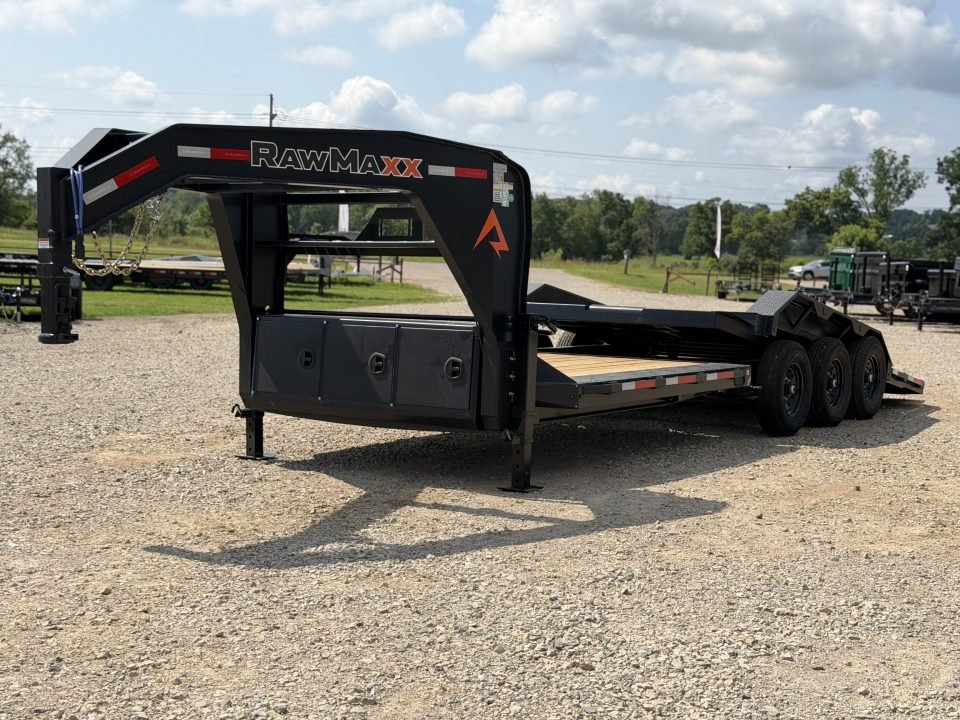 2026 RawMaxx G3X 102X26 / I-BEAM FRAME / WINCH PLATE / TILT DECK / 21K GVWR Gooseneck Bodies