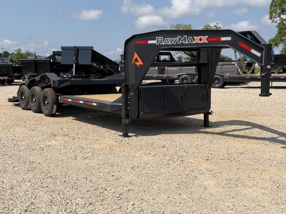 2026 RawMaxx G3X 102X26 / I-BEAM FRAME / WINCH PLATE / TILT DECK / 21K GVWR Gooseneck Bodies