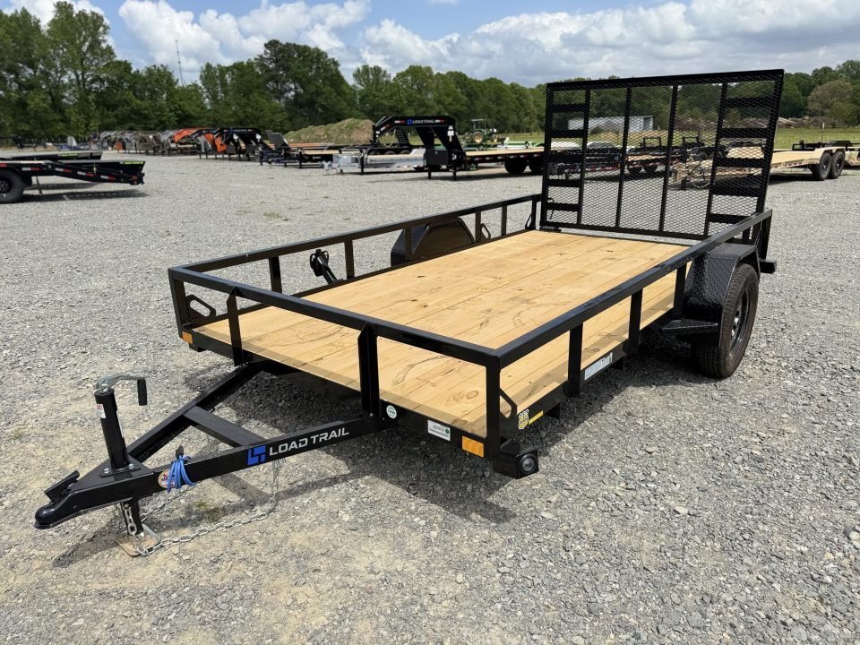 2027 Load Trail SE 77x12 Utility Trailer, 4' Gate w/Spring , Square Tube Top Rail, 3500 Pound Axles.