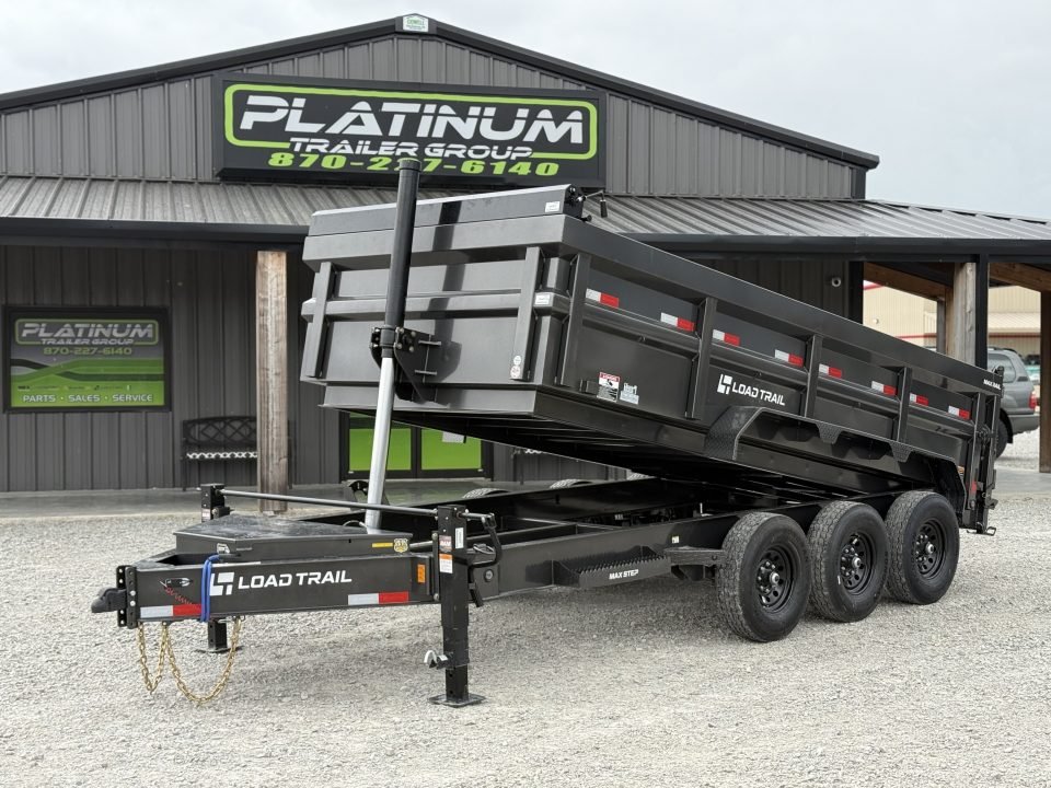 2026 Load Trail DL 83X16X3 HIGH SIDE TELESCOPIC W/7 GAUGE FLOOR AND 14 PLY TIRES 21K GVWR Dump Trail