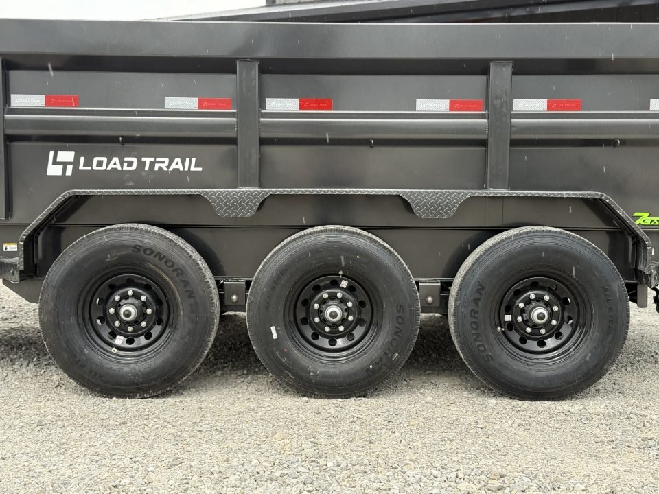 2026 Load Trail DL 83X16X3 HIGH SIDE TELESCOPIC W/7 GAUGE FLOOR AND 14 PLY TIRES 21K GVWR Dump Trail