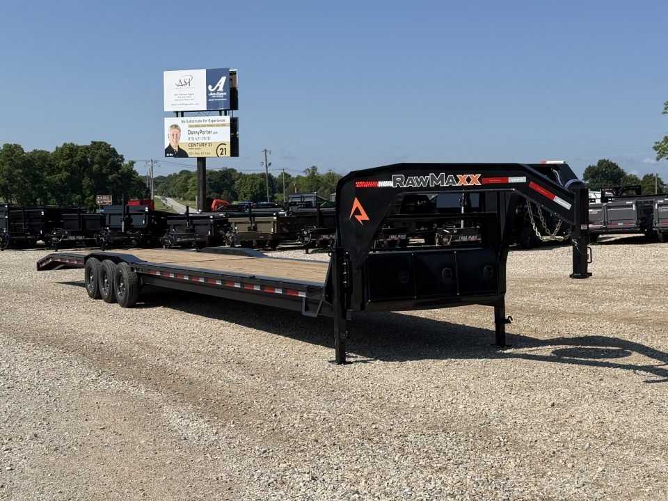 2026 RawMaxx LDX 102X44 / 4' DOVETAIL / 14 PLY / WINCH PLATE / CHAIN RACK / 21K GVWR Gooseneck Bodie