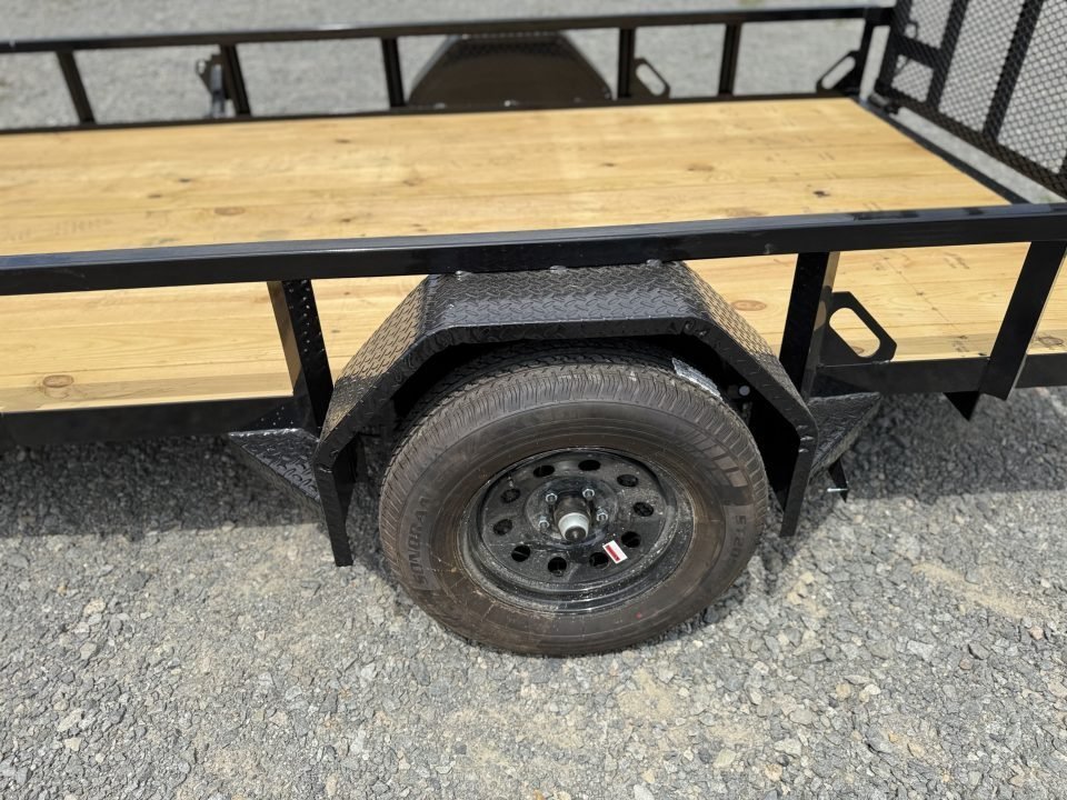 2027 Load Trail SE 77x12 Utility Trailer, 4' Gate w/Spring , Square Tube Top Rail, 3500 Pound Axles.