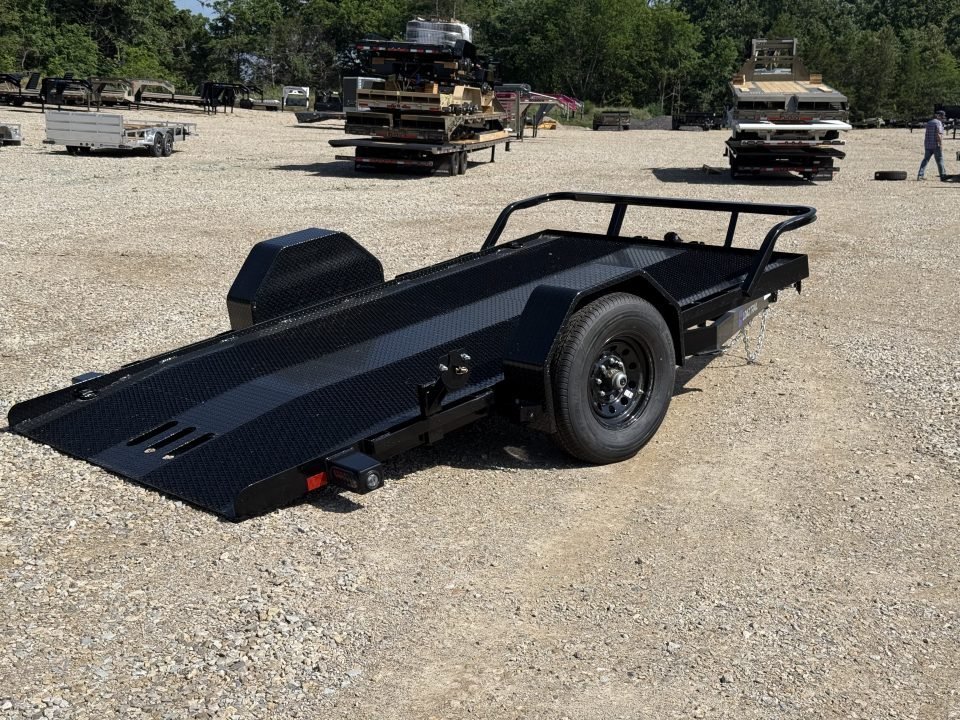 2026 Load Trail SH 77X12 / STEEL FLOOR / BRAKE AXLE / D-RINGS Scissor Hauler Equipment Trailer