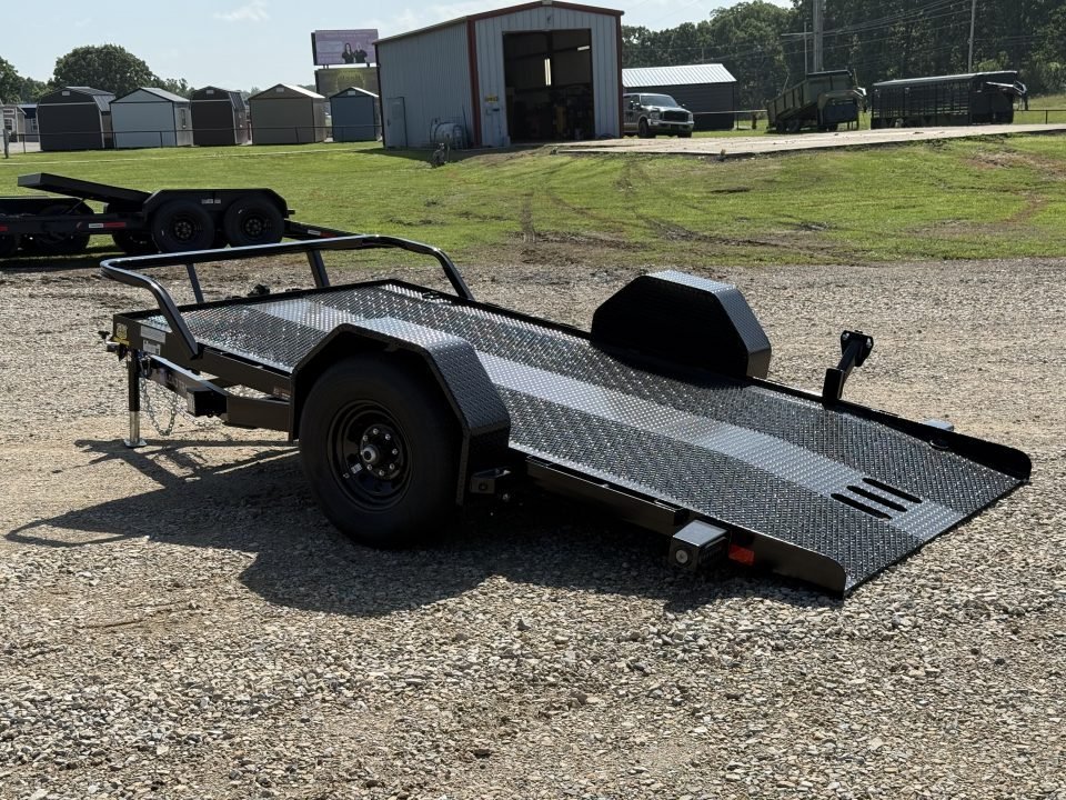 2026 Load Trail SH 77X12 / STEEL FLOOR / BRAKE AXLE / D-RINGS Scissor Hauler Equipment Trailer
