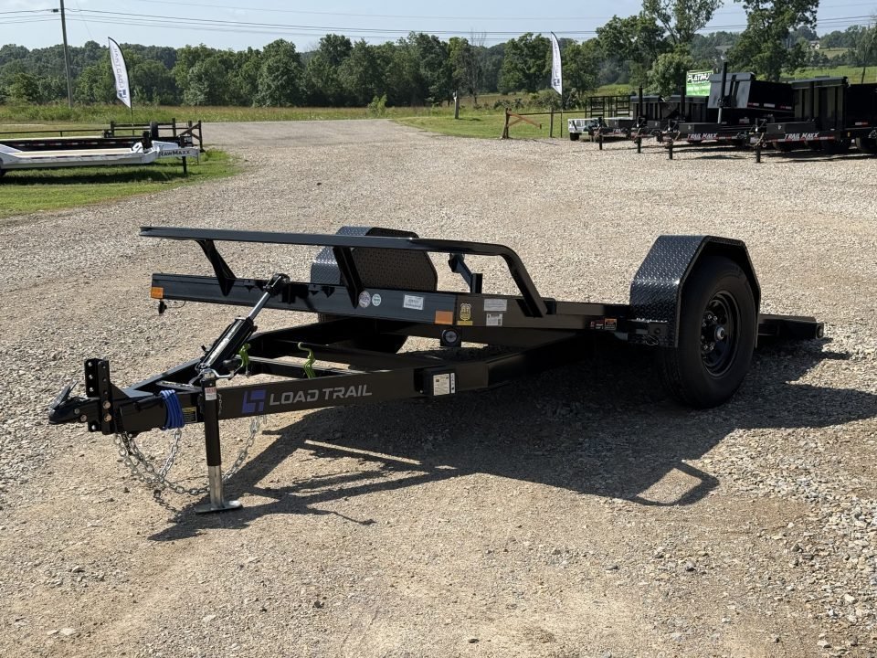 2026 Load Trail SH 77X12 / STEEL FLOOR / BRAKE AXLE / D-RINGS Scissor Hauler Equipment Trailer