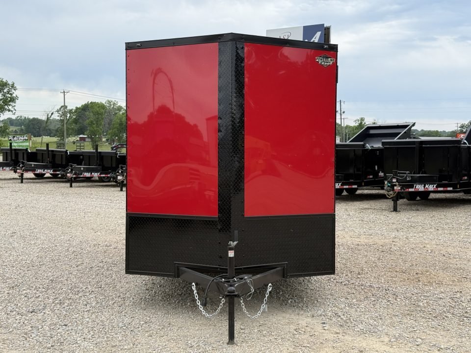 2026 PowerLine Cargo 7x16 TA / .080 POLYCORE / REAR SPOILER WING WITH LIGHTS / 7K GVWR Cargo / Enclo