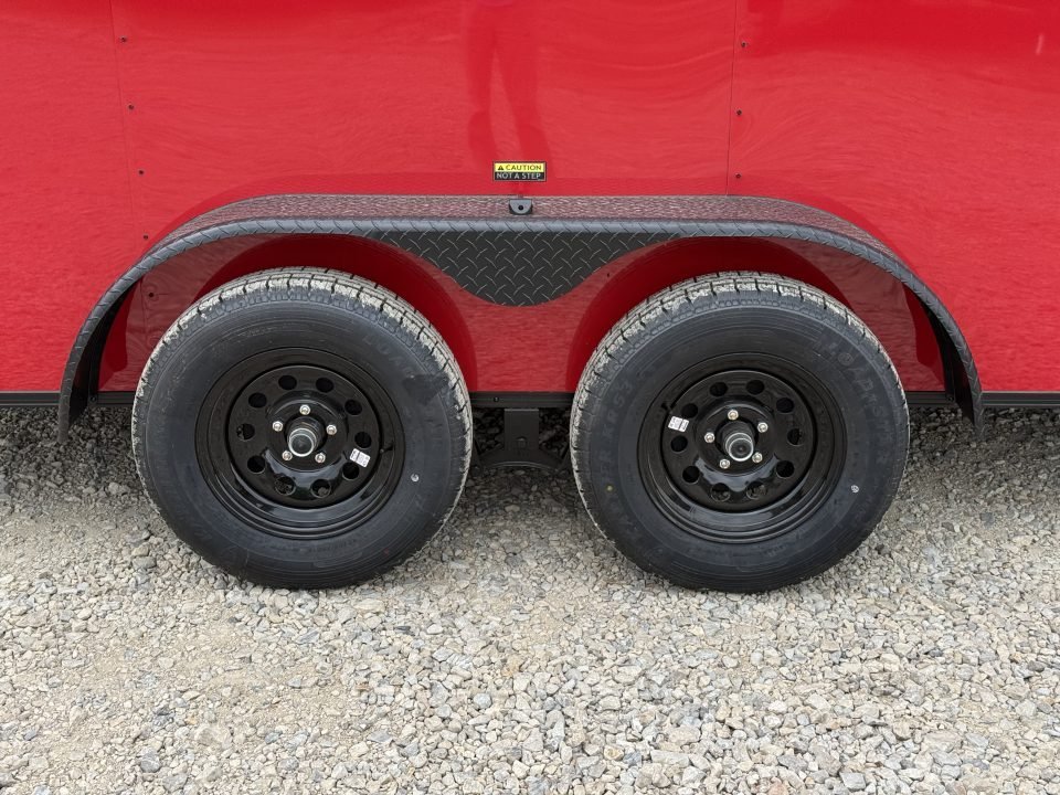 2026 PowerLine Cargo 7x16 TA / .080 POLYCORE / REAR SPOILER WING WITH LIGHTS / 7K GVWR Cargo / Enclo