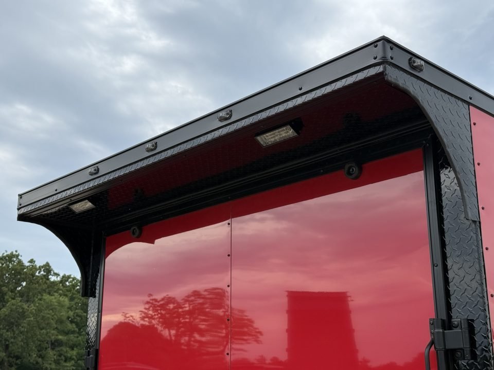 2026 PowerLine Cargo 7x16 TA / .080 POLYCORE / REAR SPOILER WING WITH LIGHTS / 7K GVWR Cargo / Enclo