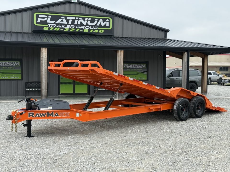 2026 RawMaxx FYH 102X24 POWER FULL TILT W/DRIVE OVER FENDERS, 14 PLY TIRES, WIRELESS REMOTE, AND TOR