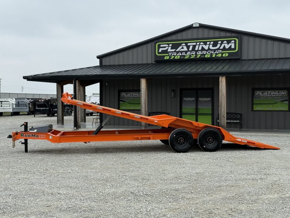 2026 RawMaxx FYH 102X24 POWER FULL TILT W/DRIVE OVER FENDERS, 14 PLY TIRES, WIRELESS REMOTE, AND TOR