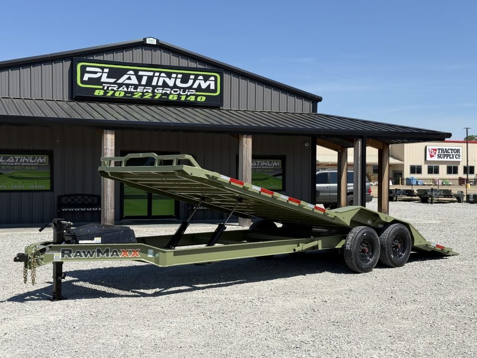 2026 RawMaxx FYH 102X24 POWER FULL TILT W/DRIVE OVER FENDERS, 14 PLY TIRES, WIRELESS REMOTE, AND TOR