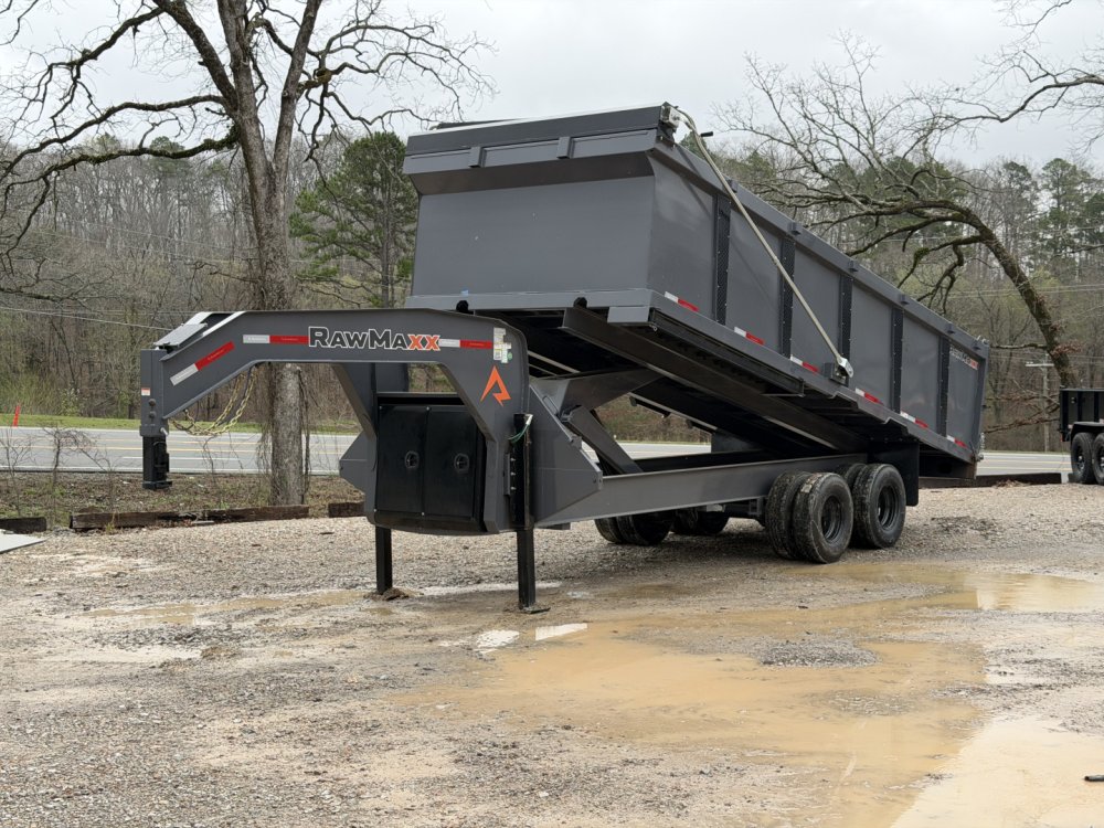 2026 RawMaxx HDX 102X20 Dump Trailer / 10" I-BEAM FRAME / 14 PLY TIRES / 12K HYD JACKS / 24K GVWR