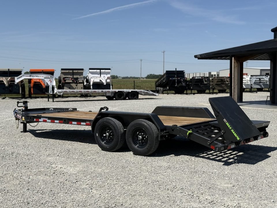 2026 Load Trail CB 83X20 I-BEAM W/MAX RAMPS, 14 PLYS, AND CHAIN TIE DOWNS 14K GVWR Equipment Trailer