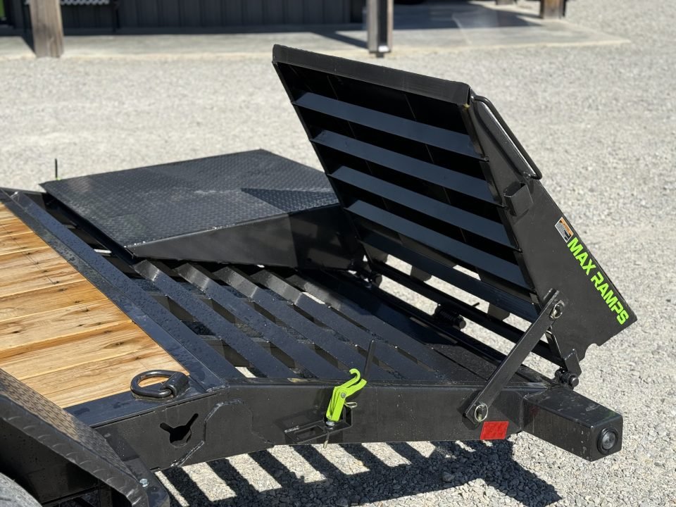2026 Load Trail CB 83X20 I-BEAM W/MAX RAMPS, 14 PLYS, AND CHAIN TIE DOWNS 14K GVWR Equipment Trailer