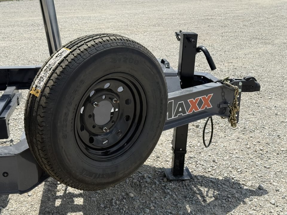 2026 RawMaxx 83X14X32 GDX KNIGHT TELESCOPIC W/SPARE 14K GVWR Dump Trailer