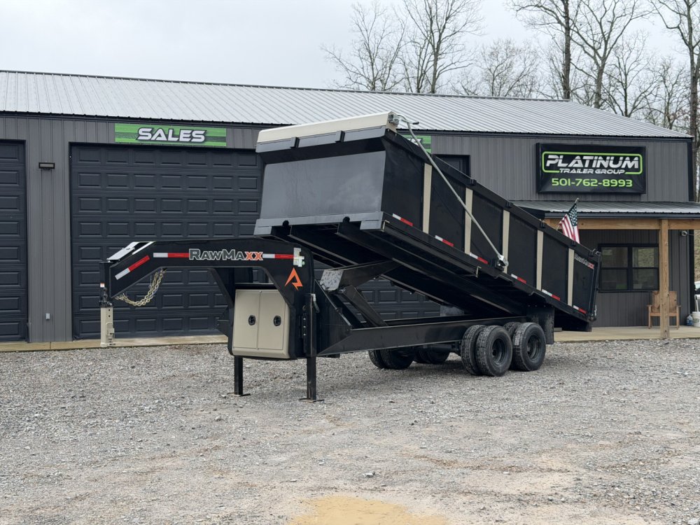 2026 RawMaxx HDX 102X20 Dump Trailer / 10" I-BEAM FRAME / 14 PLY TIRES / 12K HYD JACKS / 24K GVWR