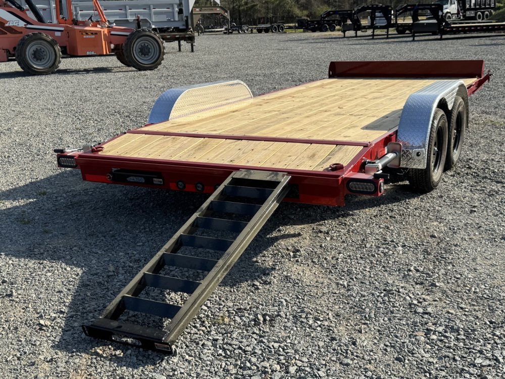 2026 Load Trail 83X18 CH Car Hauler W/ PULL OUT RAMPS, 3500 POUND AXLES AND SPORT BOX