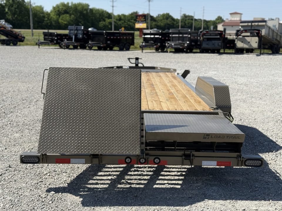 2026 Load Trail CB 83X22 I-BEAM W/MAX RAMPS, 14 PLYS, AND CHAIN TIE DOWNS 14K GVWR Equipment Trailer