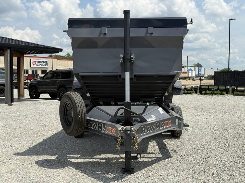 2026 RawMaxx 83X14X32 GDX KNIGHT TELESCOPIC W/SPARE 14K GVWR Dump Trailer