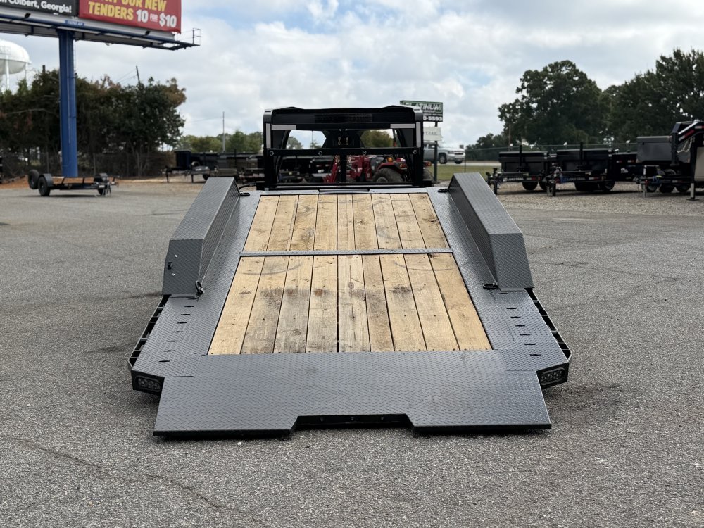 2027 RawMaxx G3X 102X24 GOOSENECK GRAVITY TILT W/RHINO LINED FENDERS 21K GVWR Tilt Trailer