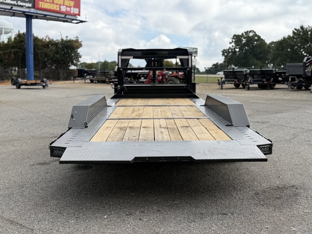2027 RawMaxx G3X 102X24 GOOSENECK GRAVITY TILT W/RHINO LINED FENDERS 21K GVWR Tilt Trailer