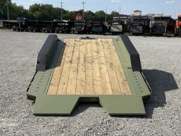 2026 RawMaxx G3X 102X26 BUMPER PULL GRAVITY TILT TRAILER W/14 PLYS AND RHINO LINED FENDERS 21K GVWR 