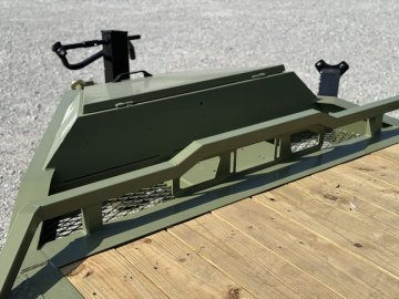 2026 RawMaxx G3X 102X26 BUMPER PULL GRAVITY TILT TRAILER W/14 PLYS AND RHINO LINED FENDERS 21K GVWR 