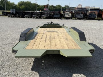 2026 RawMaxx G3X 102X26 BUMPER PULL GRAVITY TILT TRAILER W/14 PLYS AND RHINO LINED FENDERS 21K GVWR 